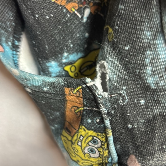 Nickelodeon Kids All Over Print SpongeBob Hoodie Size Medium (10/12) - Picture 8 of 8